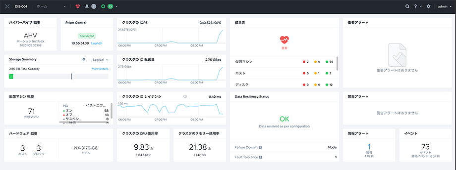 管理画面　イメージ